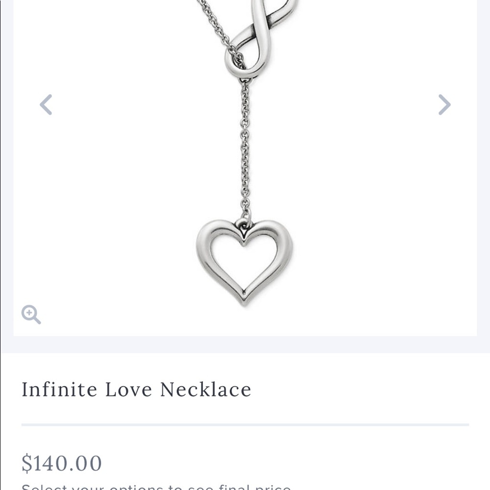 James Avery infinity necklace